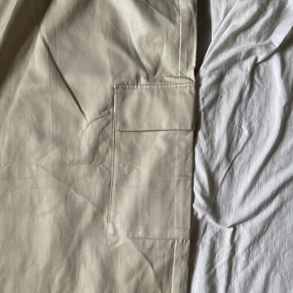Old Navy Extra High-Rise Taylor Straight Trousers XXL Beige With Pockets Recycle - Picture 2 of 10